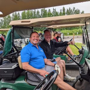 Marc Villeneuve PDG de la Fondation et Jeff Hill de BMO